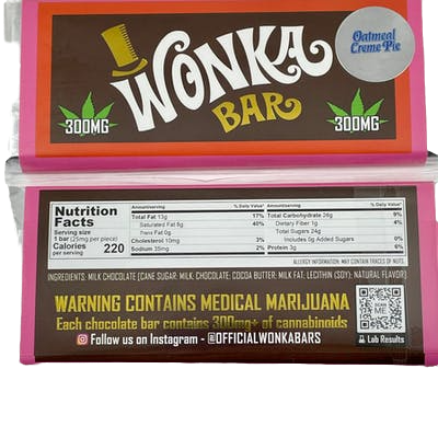 wonka bar edible oatmeal cream wonka bar edible oatmeal cream